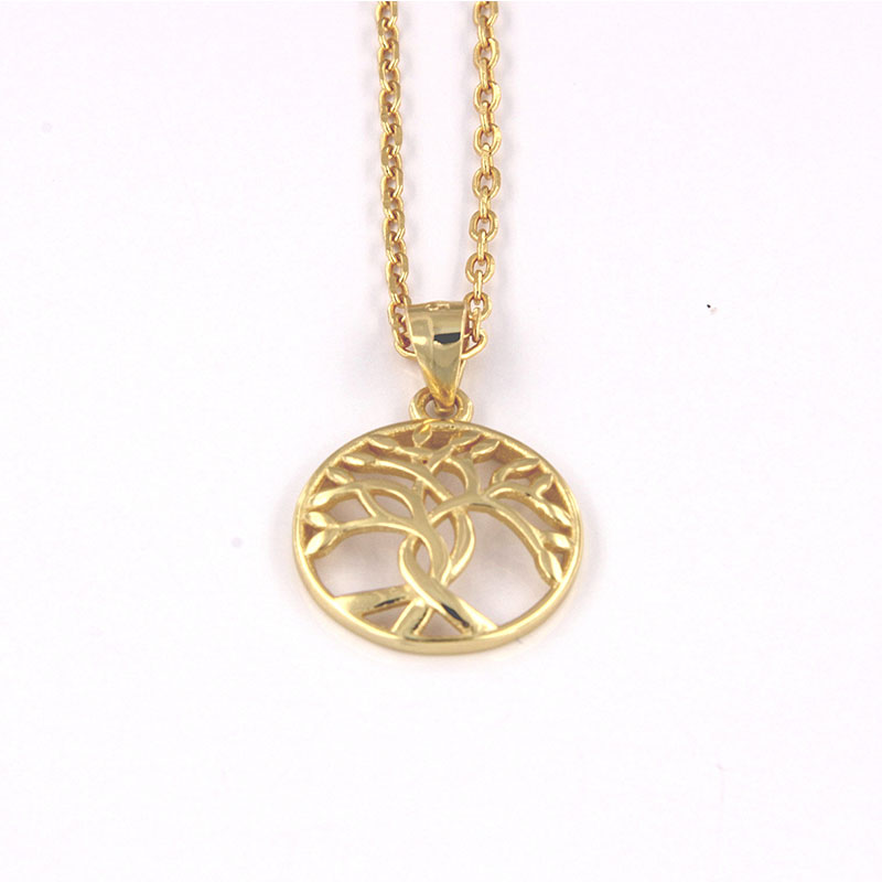 Womens silver gold plated pendant 925 ° The Tree of Life. .