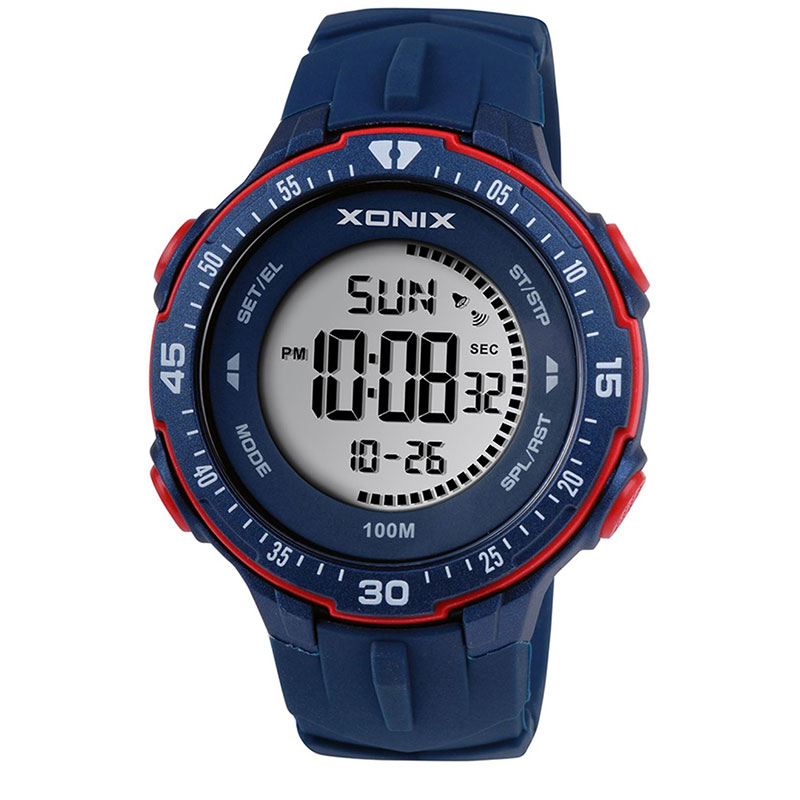 Ανδρικό ρολόι XONIX με μπλε καουτσούκ DAN-005.
