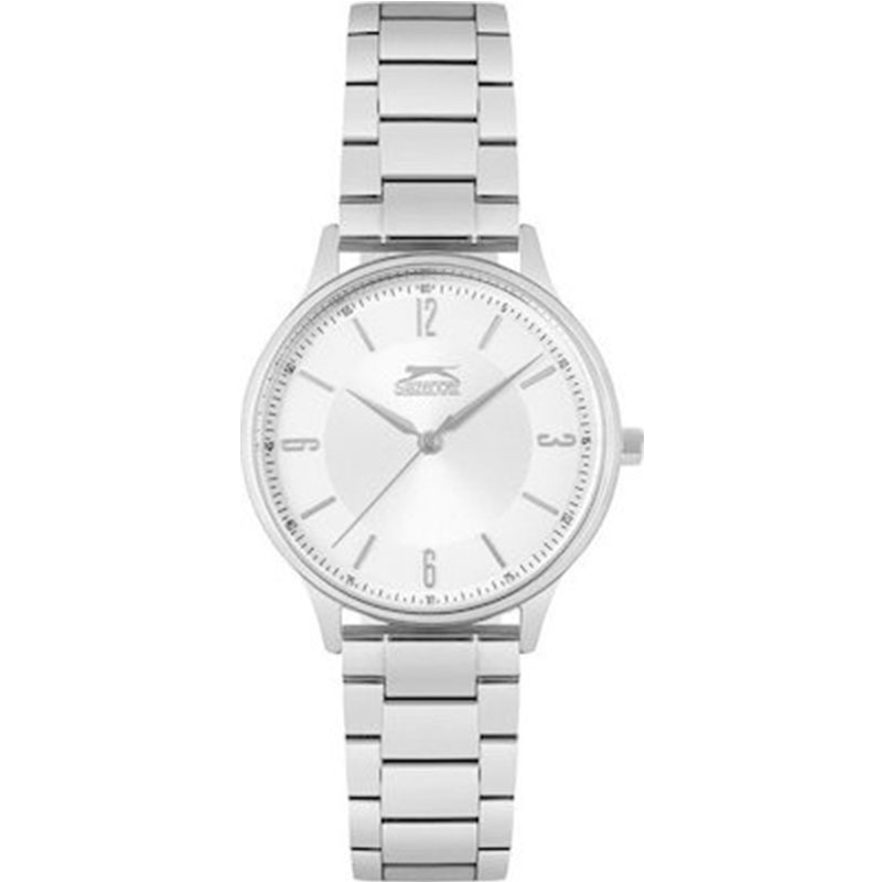 Γυναικείο ρολόι Slazenger με ασημί μπρασελέ και λευκό καντράν SL.9.6240.3.02.