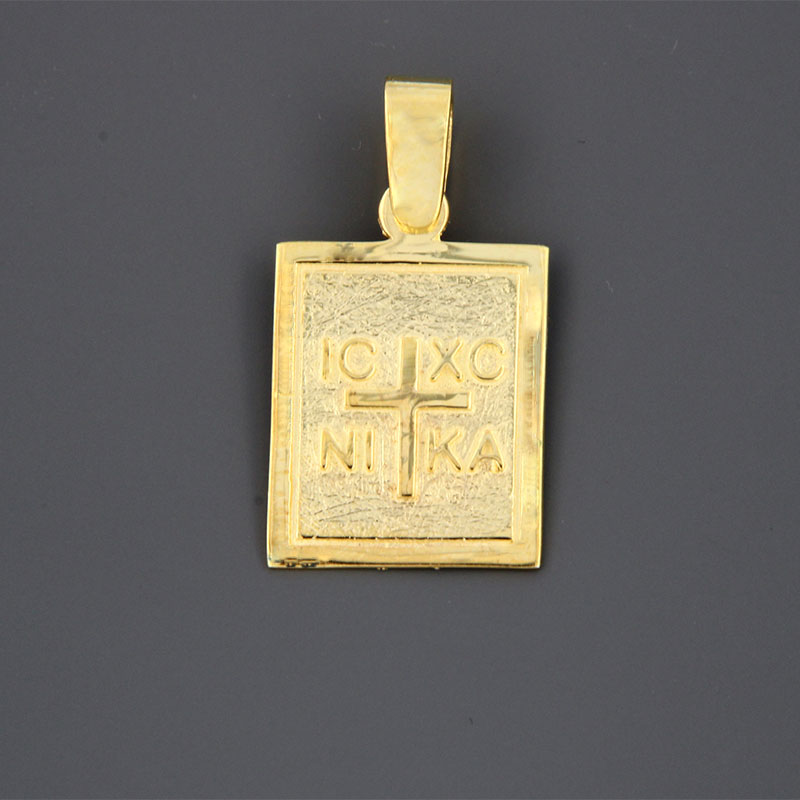 Xειροποίητο χρυσό Κωνσταντινάτο διπλής όψης για Αγόρι και Κορίτσι Κ9.