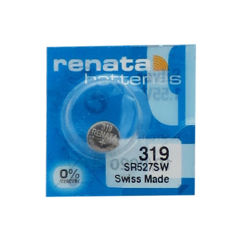 Renata 319 Silver Oxide Watch Battery SR527SW 1.55V 1pc.