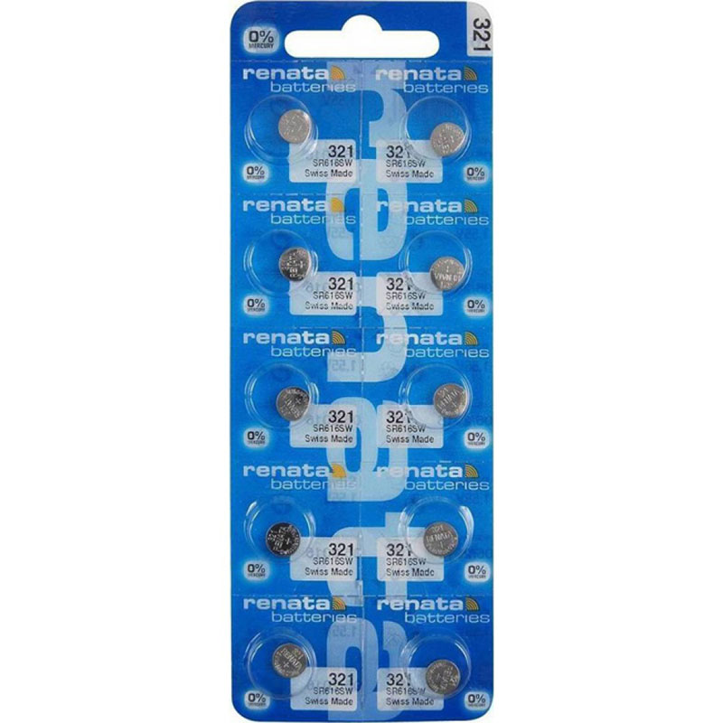 Renata 321/SR616SW Μπαταρία Silver Oxide Ρολογιών 1.55V 10τμχ.