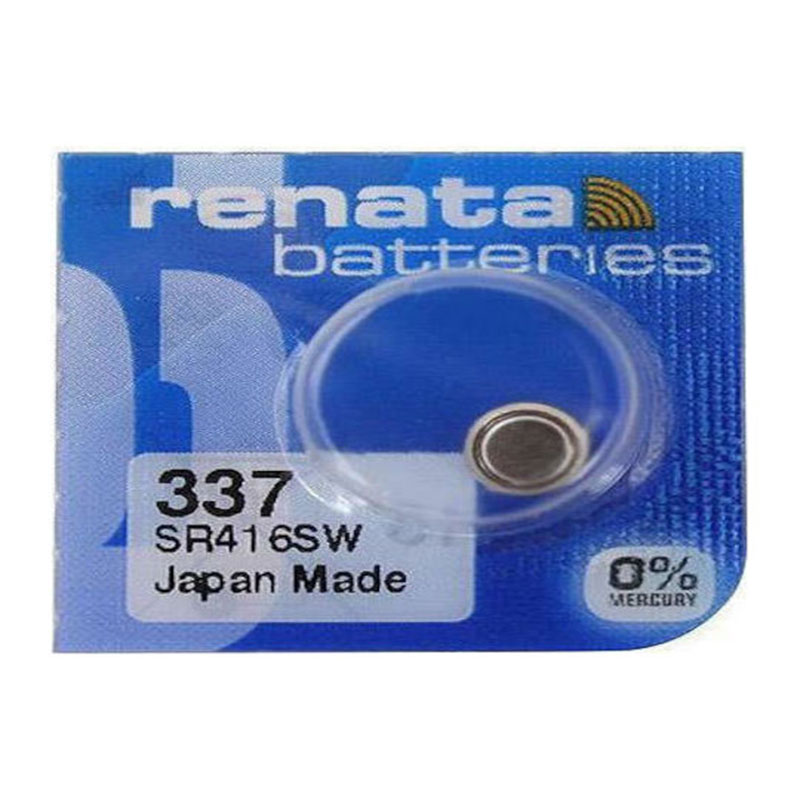 Renata 337 / SR416SW Silver Oxide Watch Battery 1.55V 1pc.