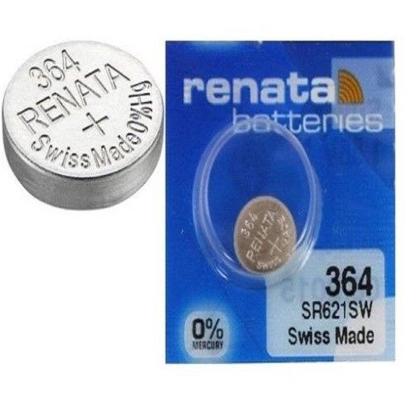Renata 364 / SR621SW Silver Oxide Watch Battery 1.55V 1pc.
