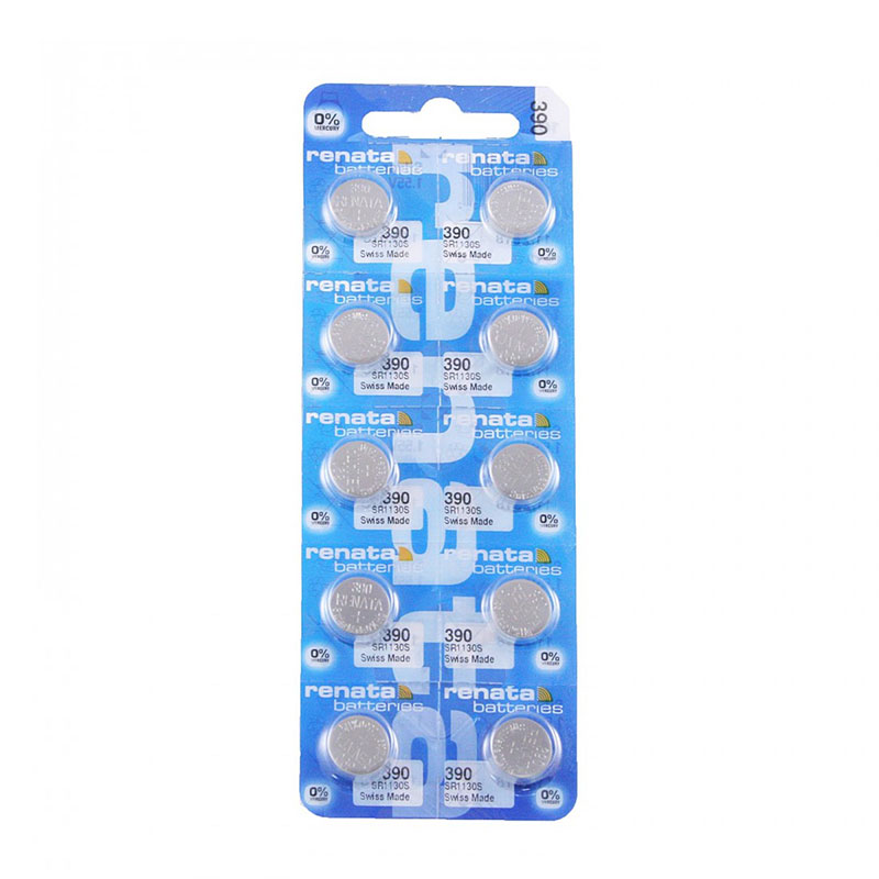 Renata 390/SR1130SW Μπαταρία Silver Oxide Ρολογιών 1.55V 10τμχ.