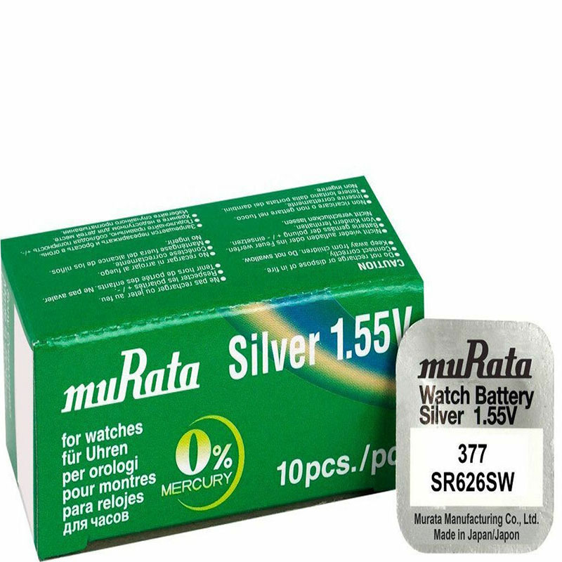 Murata 377/SR626SW Μπαταρία Silver Oxide Ρολογιών 1.55V 10τμχ. 