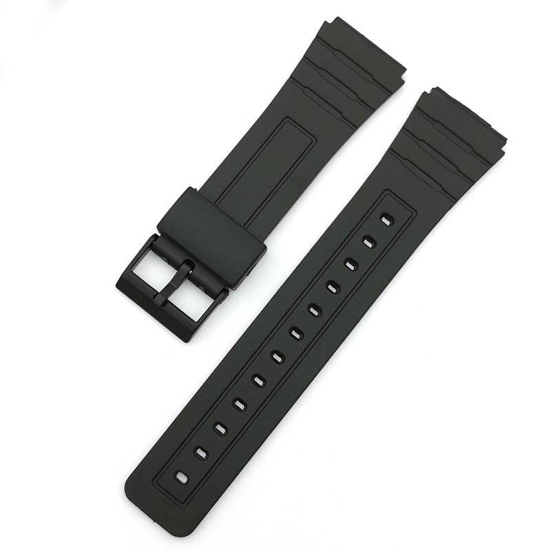 Silicone strap Black 20mm.