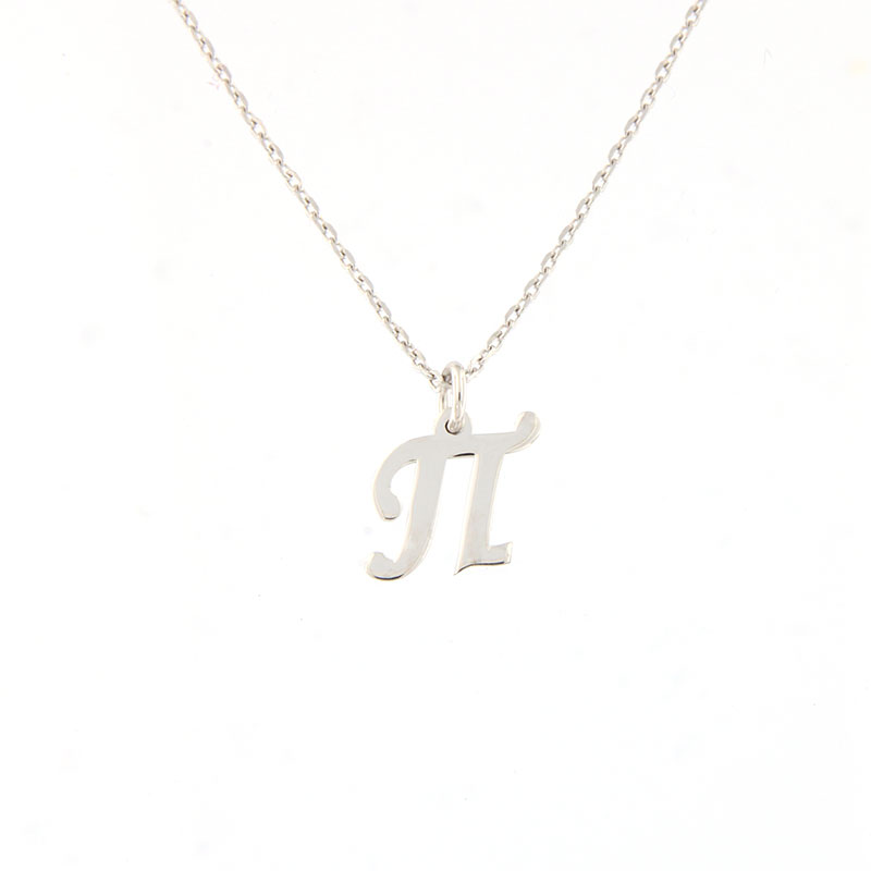 Womens silver monogram (P) with chain 925.