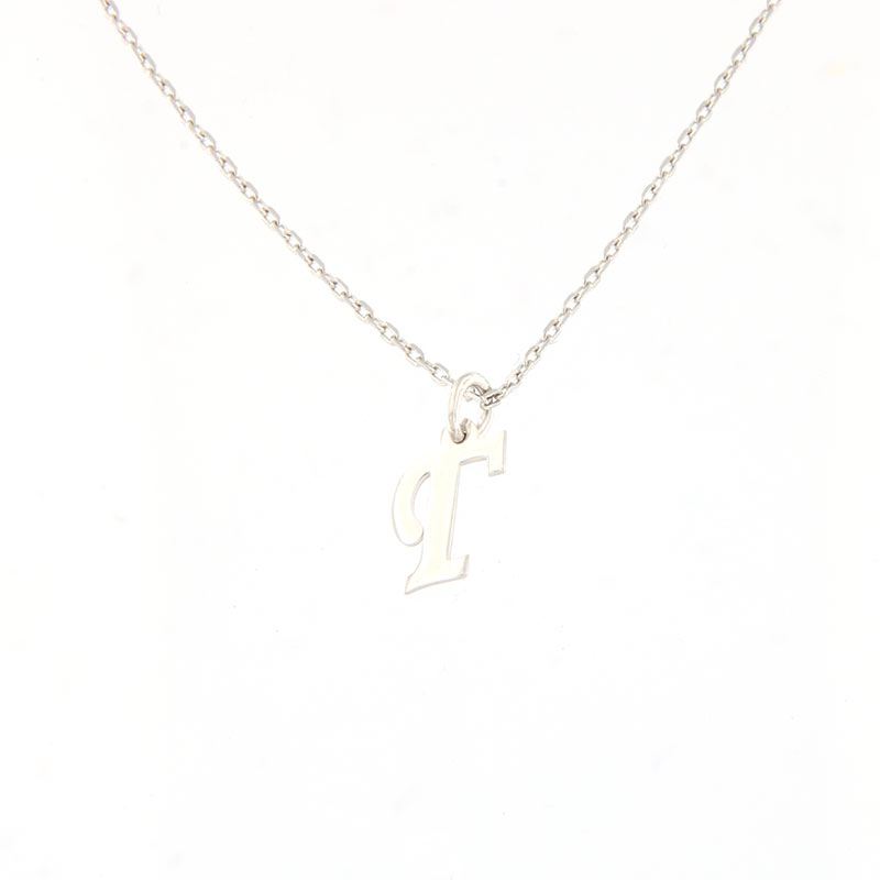 Womens silver monogram (C) with chain 925.