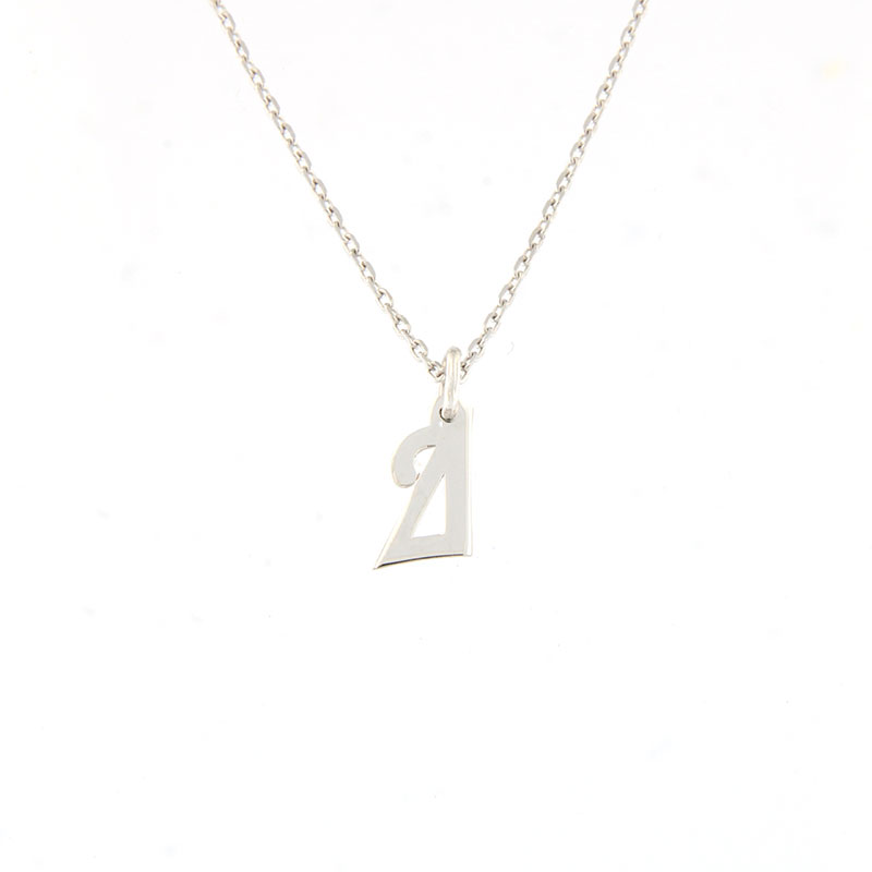 Womens silver monogram (D) with 925 chain.