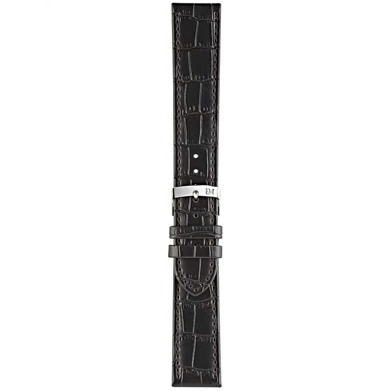 Morellato Juke Μαύρο Δερμάτινο Λουράκι 22mm.