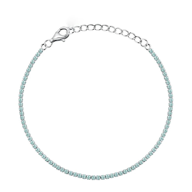 Γυναικείο Ασημένιο Βραχιόλι Ριβιέρα από Ασήμι 925.