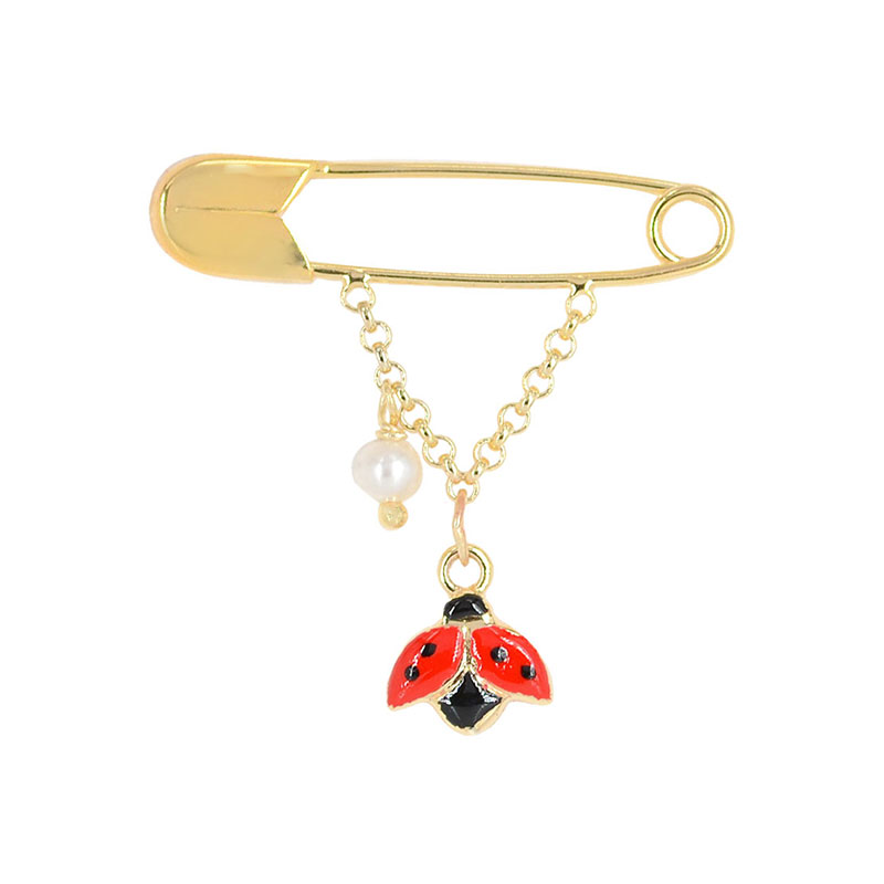 Παιδική Χρυσή Παραμάνα Κ9 για Κορίτσι με Μαρουδίτσα και Μαργαριτάρι.