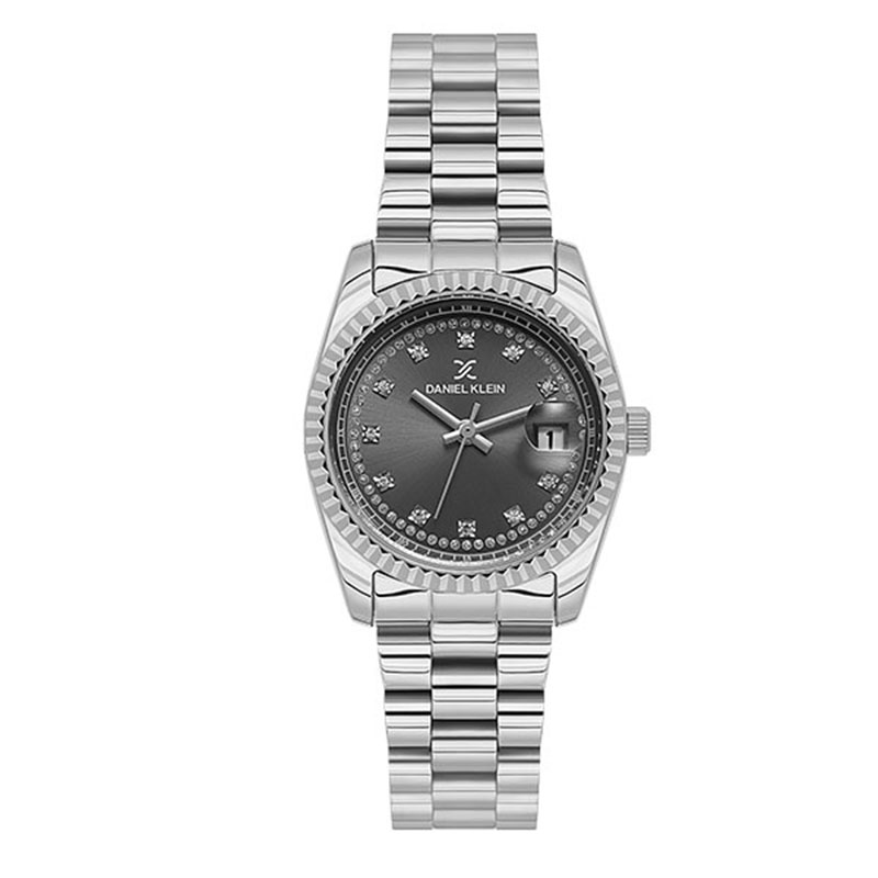 Γυναικείο Ρολόι Daniel Klein από Ανοξείδωτο Ατσάλι με Γκρι Καντράν και Μπρασελέ.