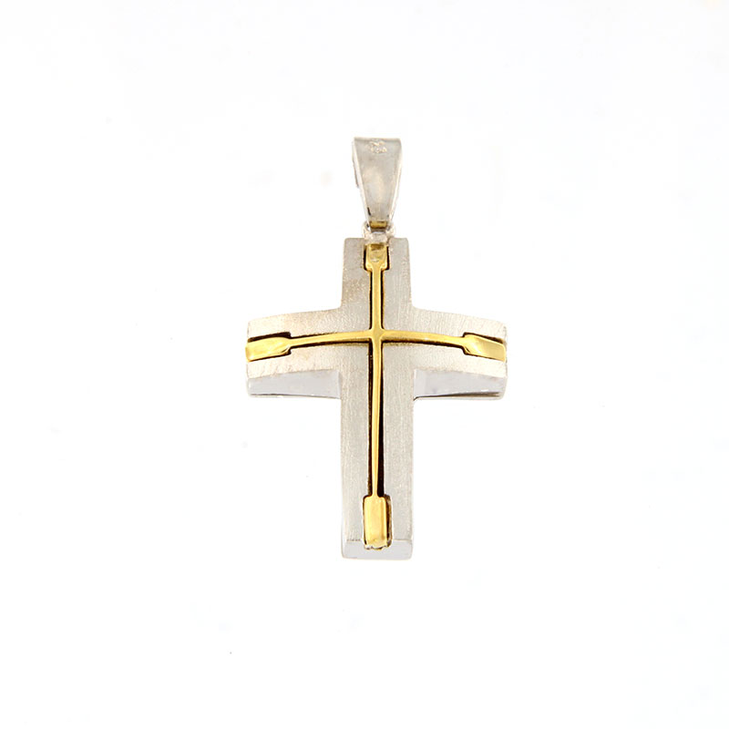 Ανδρικός Χειροποίητος Ασημένιος Σταυρός 925°.