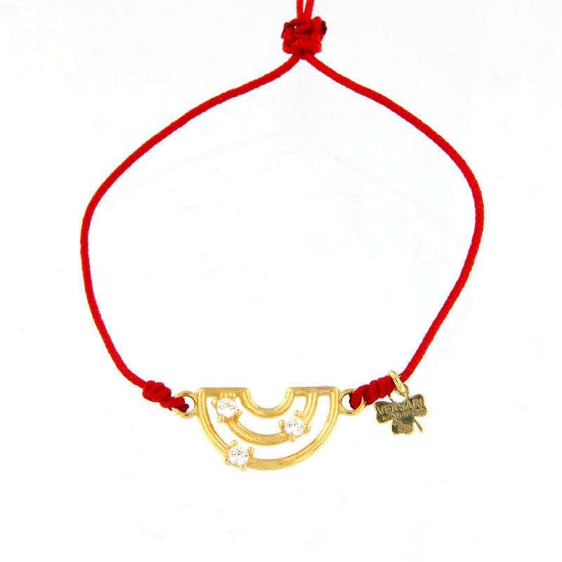 Παιδικό Βραχιόλι Ουράνιο Τόξο από Ασήμι 925 – Επιχρύσωση 24K.