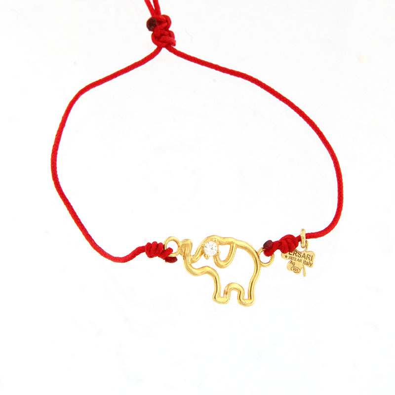Παιδικό Βραχιόλι Ελεφαντάκι από Ασήμι 925 – Επιχρύσωση 24K.