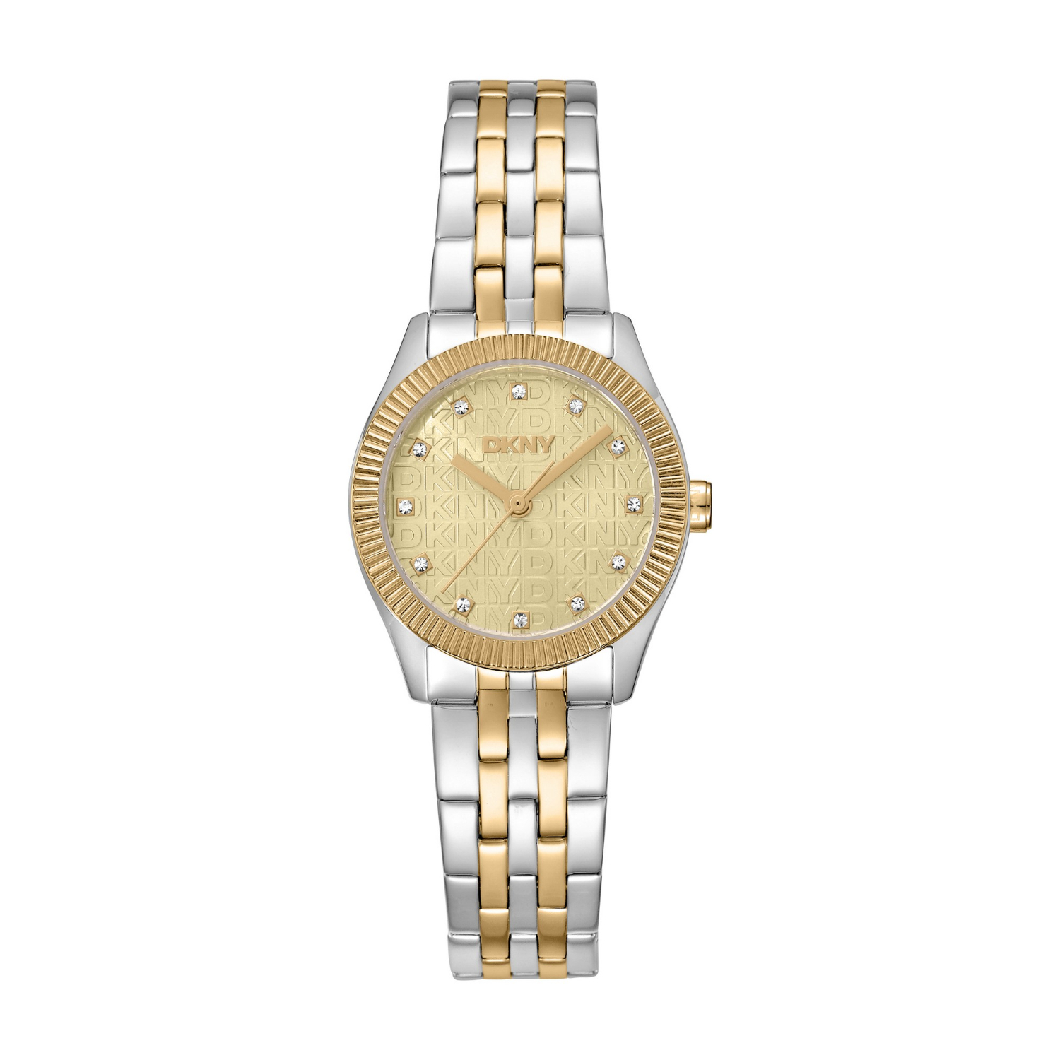 Γυναικείο Ρολόι DKNY – Δίχρωμο Ανοξείδωτο Ατσάλι με Σαμπανιζέ Καντράν.