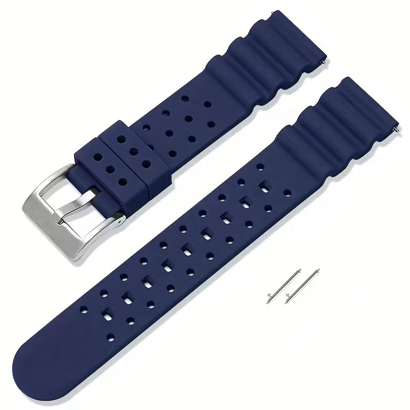 Λουράκι Ρολογιού Vinstrap Μπλε 20mm – Σύστημα Εύκολης Αλλαγής.